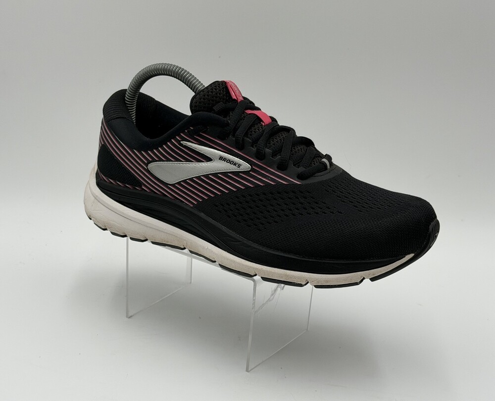 Brooks Addiction 14 Womens Sz 8  Extra Wide 2E Black Pink Running Shoes